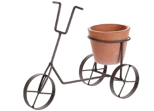 Bloempot fiets 30x13,5x24cm