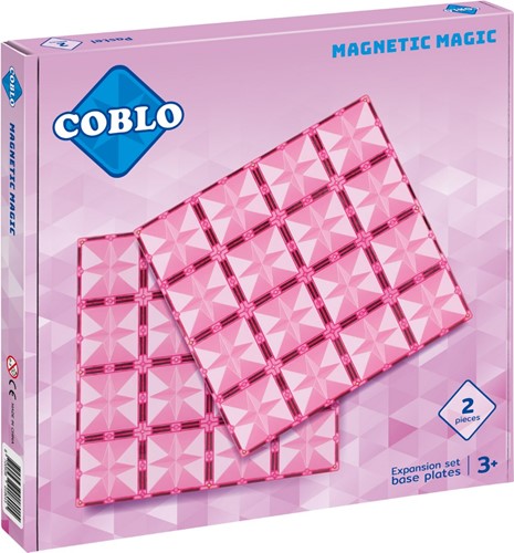 Coblo juguete azulejos magnéticos Placas base Pastel 2 unidades