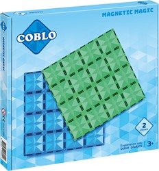 Coblo juguete azulejos magnéticos Classic placas base 2 unidades