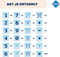 Coblo juguete azulejos magnéticos toppers números 60 piezas-3