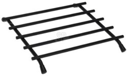 Salvamanteles negro metal 20x20cm - salvamanteles resistente al calor