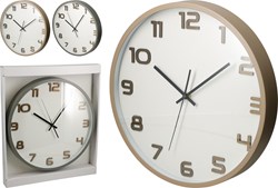 Koopman reloj de pared decoración Earth 35x4,5cm diseño moderno