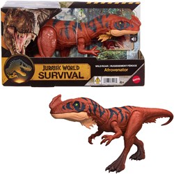 Mattel juguete dinosaurio Jurassic World Wild Roar Afrovenator con luz y sonido