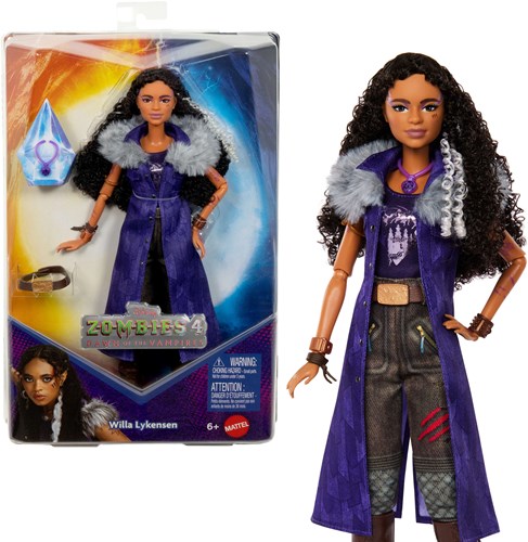 Muñeca Mattel Disney Zombies Willa con accesorios y vestimenta