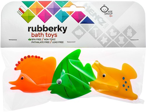 Mom's Care juguetes de baño peces set - 3 piezas coloridas sin BPA-2