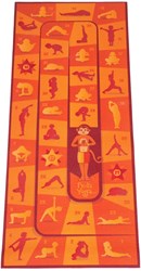 PedaYoga esterilla de yoga para niños - alfombra de juego con ejercicios de yoga y juego de mesa