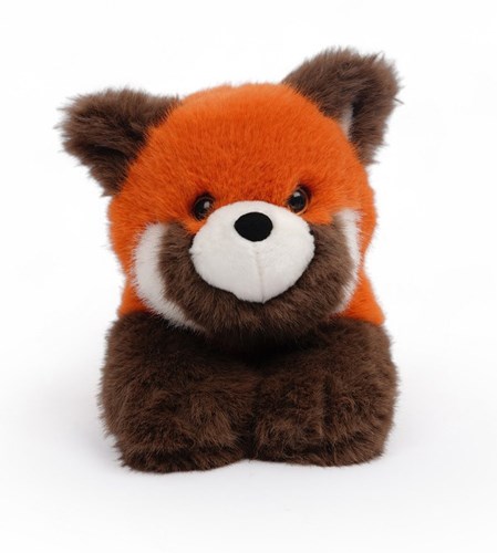 One Love peluche panda rojo Rusty - suave peluche naranja marrón-3