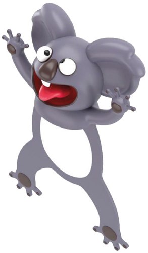 ZZNW marcador animales salvajes - Accesorio de lectura Wacky Koala-3
