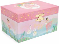 Giggle and Honey caja de música joyero - bailarina giratoria Swan Lake rosa-3