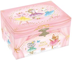 Giggle and Honey caja de música joyero bailarina animal Swan Lake joyero