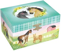 Giggle and Honey caja de música joyero caballo - regalo joyero infantil-3