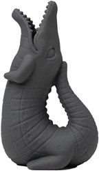 Scrunch regadera de juguete cocodrilo - gris - regadera de silicona para niños