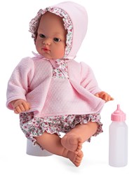 Asi muñeca muñeca bebé 36cm ropa rosa floral - muñeca de juguete