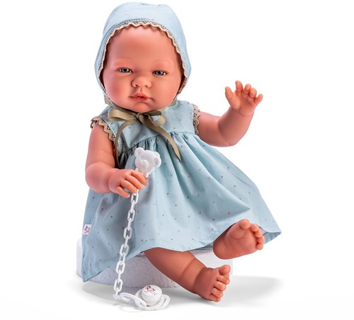 Asi muñeca bebé Maria 43cm vestido azul verde juguete muñecas