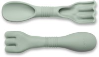 Scrunch pala de arena juguete - double digger verde salvia silicona