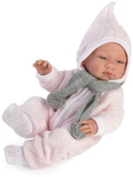 Asi muñeca bebé Maria 43cm - mono de invierno rosa - juguete muñeca