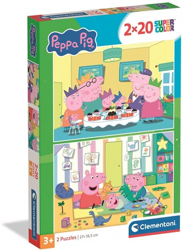 Clementoni puzzle Peppa Pig 2x20 piezas - Juguete Peppa Pig