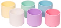 Dena vasos apilables pastel - juguete colorido para niños-3