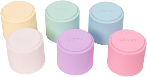Dena vasos apilables pastel - juguete colorido para niños