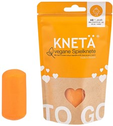 Kneta plastilina naranja 100g juguete vegano ecológico
