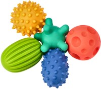 Mom's Care juguetes sensoriales set de pelotas pastel - 5 piezas para bebés-2