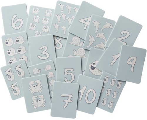 Scrunch cartas de juego - juego educativo infantil azul huevo de pato-2