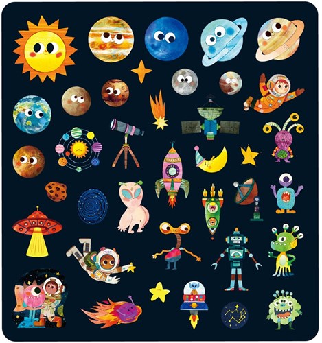 Mieredu juguete de pegatinas Dino Land - set creativo de jelly stickers-3
