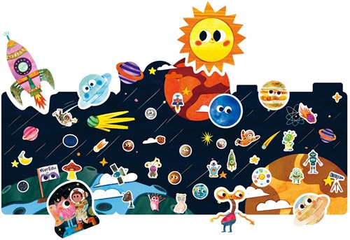 Mieredu juguete de pegatinas Dino Land - set creativo de jelly stickers-2