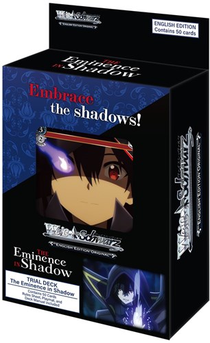 Asmodee juego de cartas The Eminence in Shadow Weiß Schwarz Trial Deck anime