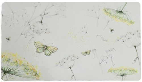 Decoris felpudo goma mariposa 45x75cm alfombra entrada colorida