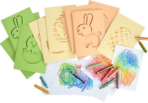 Haba set de manualidades - tarjetas para rascar de Pascua para niños-2