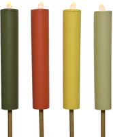 Lumineo antorcha solar plástico iluminación exterior 90cm luz ambiental