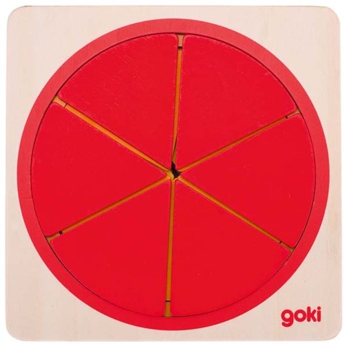 Goki puzzle de madera círculo juguete educativo 21 piezas-2