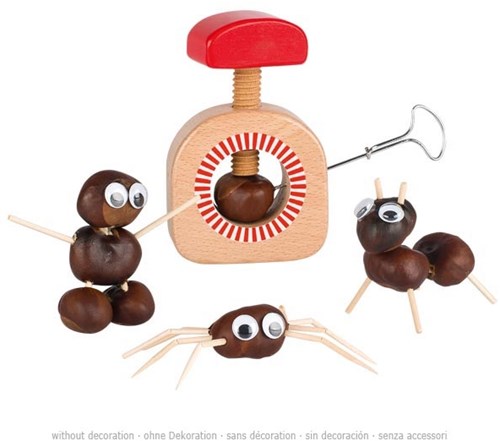Goki taladro para castañas Peggy Diggledey - herramienta creativa para niños-2