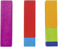 Goki varillas de conteo juguete educativo de madera 100 piezas coloridas-2