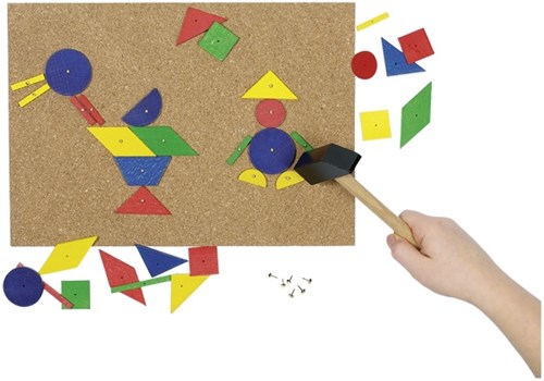 Goki XXL juego de martillo set de construcción - juguete creativo de madera-2