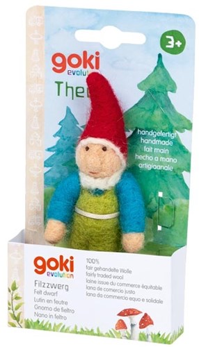 Goki Gnomo de fieltro Theo - juguete de lana para niños-3