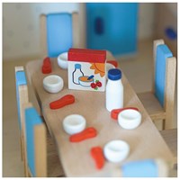 Goki cocina casa de muñecas set muebles madera accesorios 30 piezas-3