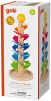 Goki juego de canicas de madera pagoda con sonidos - juguete educativo-3