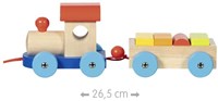 Goki tren de madera Marsella juguete con bloques de construcción-3