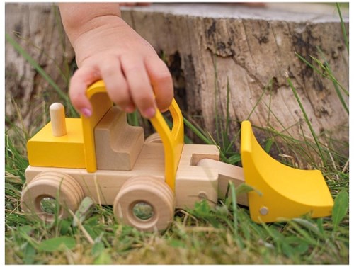 Goki cargadora de ruedas de madera para niños - duradera y segura-3