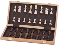 Goki ajedrez de madera - juego de mesa estratégico en maletín-3