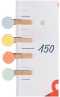 Goki medidor de altura - amigos animales para habitación infantil-3