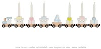 Goki tren de cumpleaños de madera - juguete colorido para niños-3