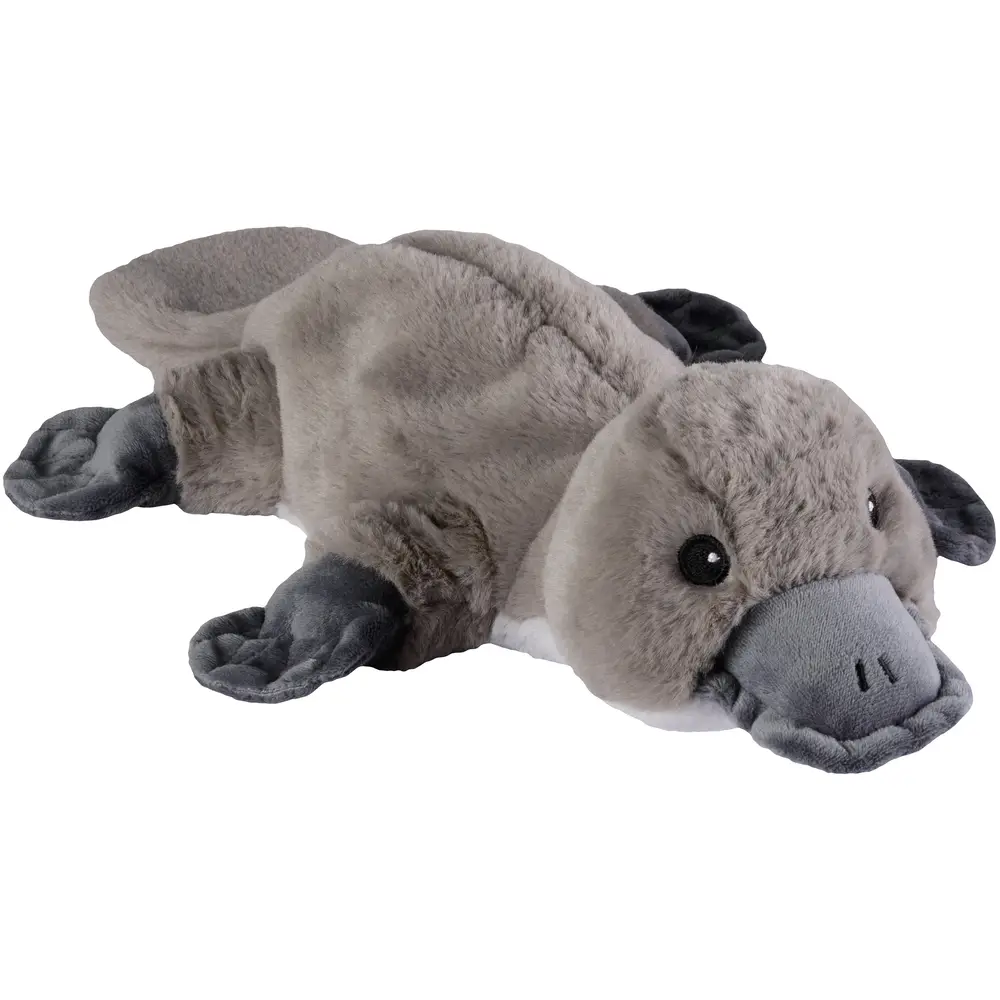 Warmies peluche térmico ornitorrinco gris 40 cm aroma lavanda