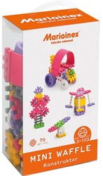 Marioinex bloques de construcción Mini Waffle 70 piezas set rosa
