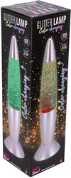 Party Time Glitterlamp LED color changing 35 cm