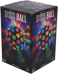 Party Time bola de discoteca LED 20 cm - iluminación festiva y colorida