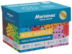 Marioinex juguete de construcción Midi Waffle Construction Wheels 120 piezas