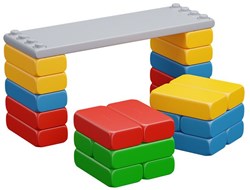 Didactic Board with Bricks Big 23 Pcs